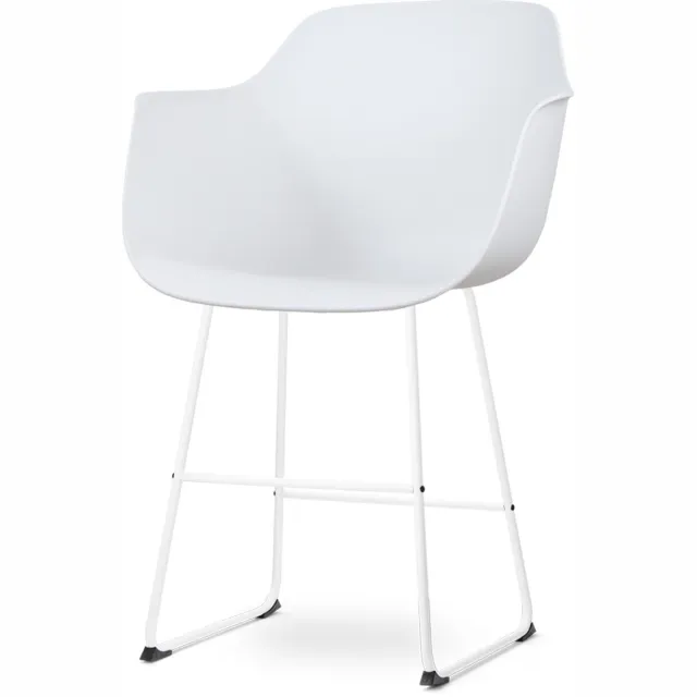 Nest living Keano Eetkamerstoel Zwart - Hout - Met Zwarte Rotan Zitting - Comfortabel - Design