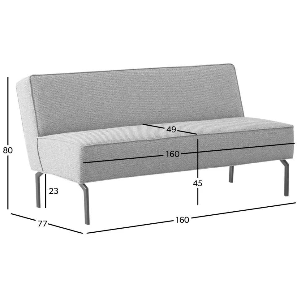 NOUS Living Campania eetkamerbank ecru