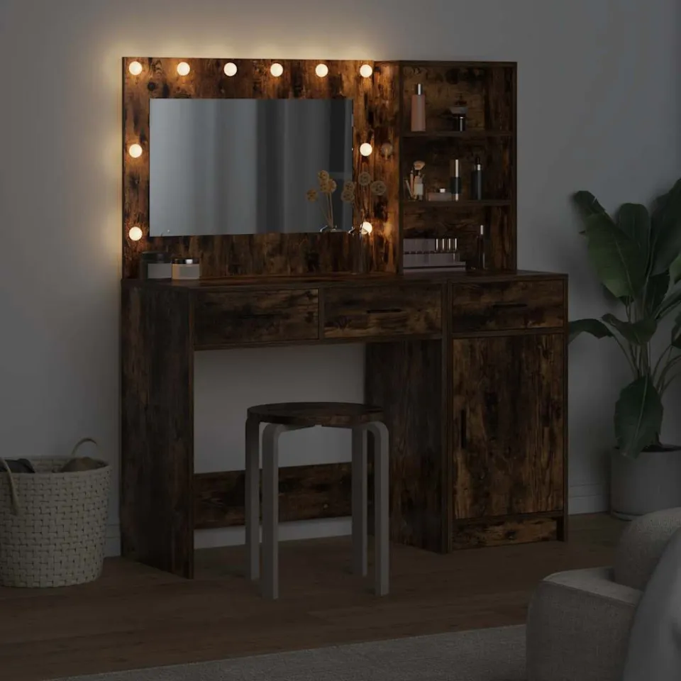 vidaXL Plafondtafel 2 st Bruin 78,5 x 41 x 135 cm Bewerkt hout, foto 3