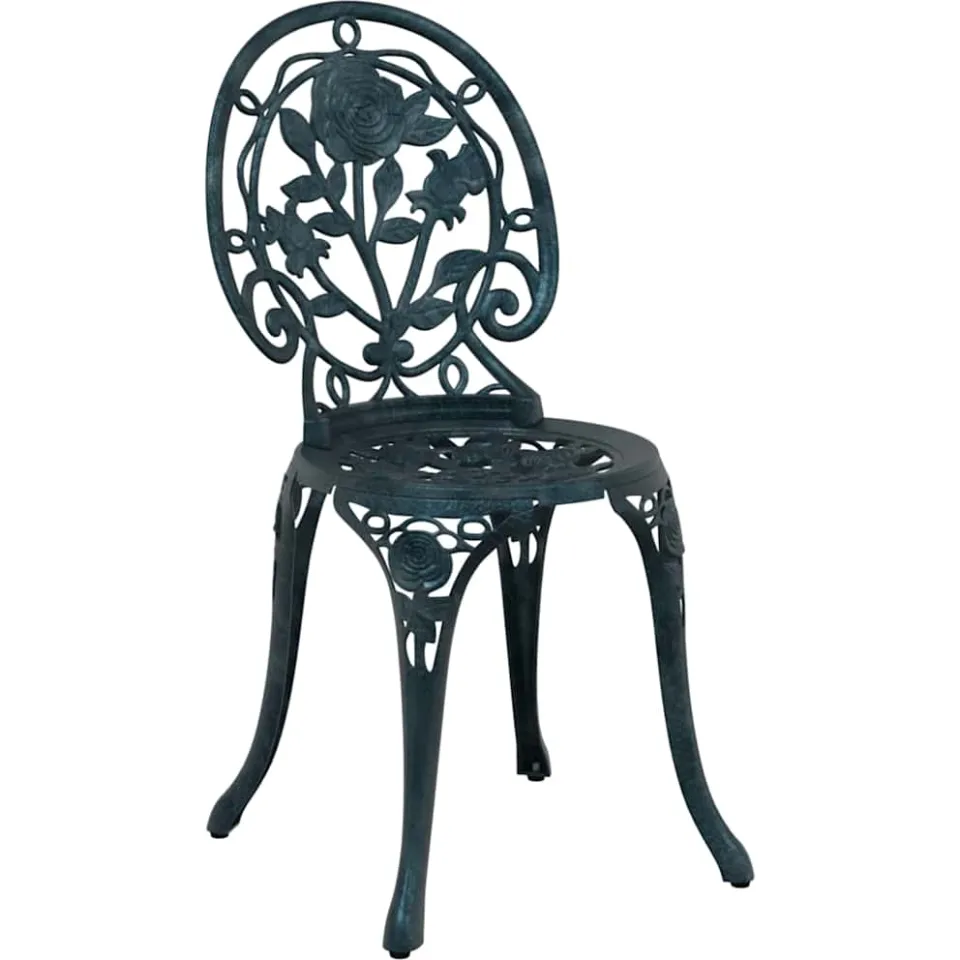 vidaXL Tuin Bistro Set 3 st Groen Aluminium, foto 3