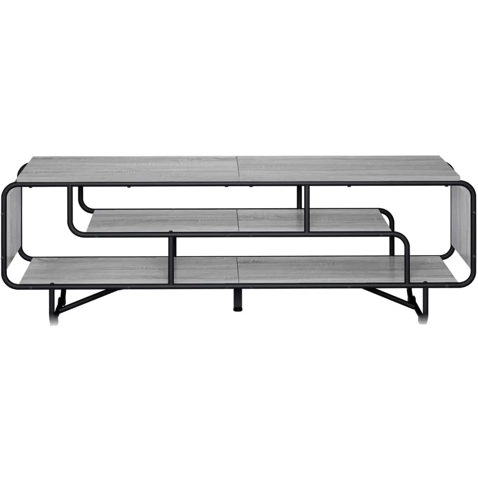 vidaXL TV-standaard 140 x 36 x 45 cm Grijs Sonoma Bewerkt hout