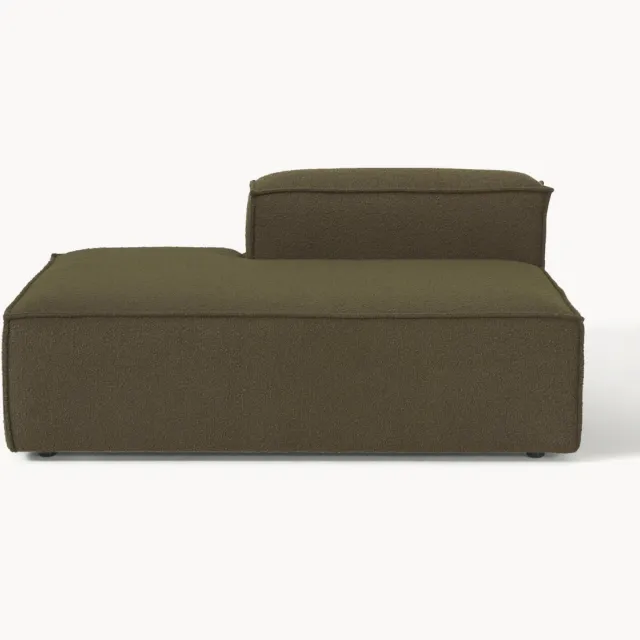 Westwing Collection Bouclé chaise module Lennon Groen