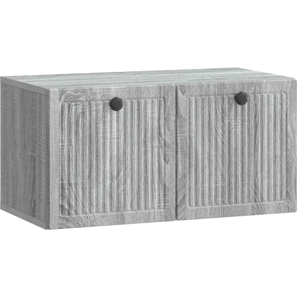 vidaXL Wandbeugel TV-kast 59,5 x 31 x 30 cm Grijs sonoma, foto 3