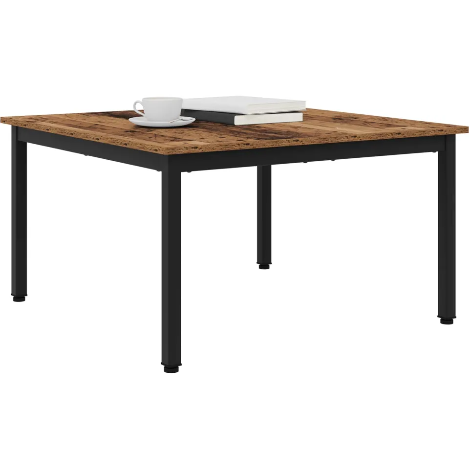 vidaXL Salontafel Oudhout 80 x 80 x 45 cm Bewerkt hout Bruin
