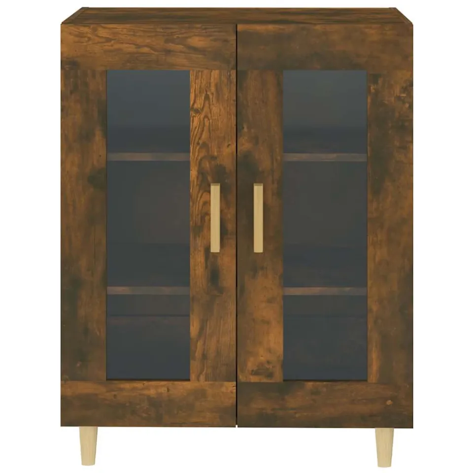 vidaXL Dressoir 69,5x34x90 cm bewerkt hout gerookt eikenkleurig, foto 4