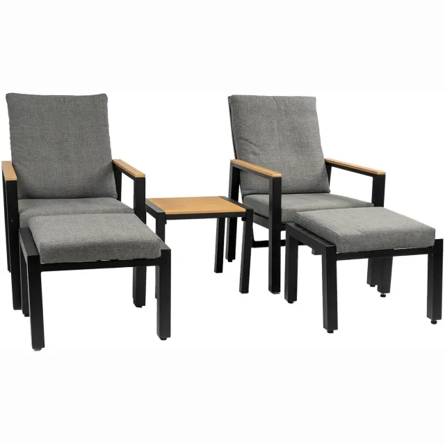 Lesliliving Lesli Living Duoset Coda Charcoal