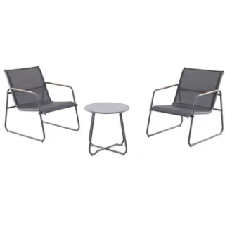 Central Park - Praxis Eigen Merk Central Park Bistroset Pylos - Staal - Zwart - 2-persoons - 73x57x76cm
