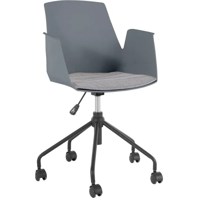 Notio Living Pedro-Bureaustoel - Grijs Kunststof