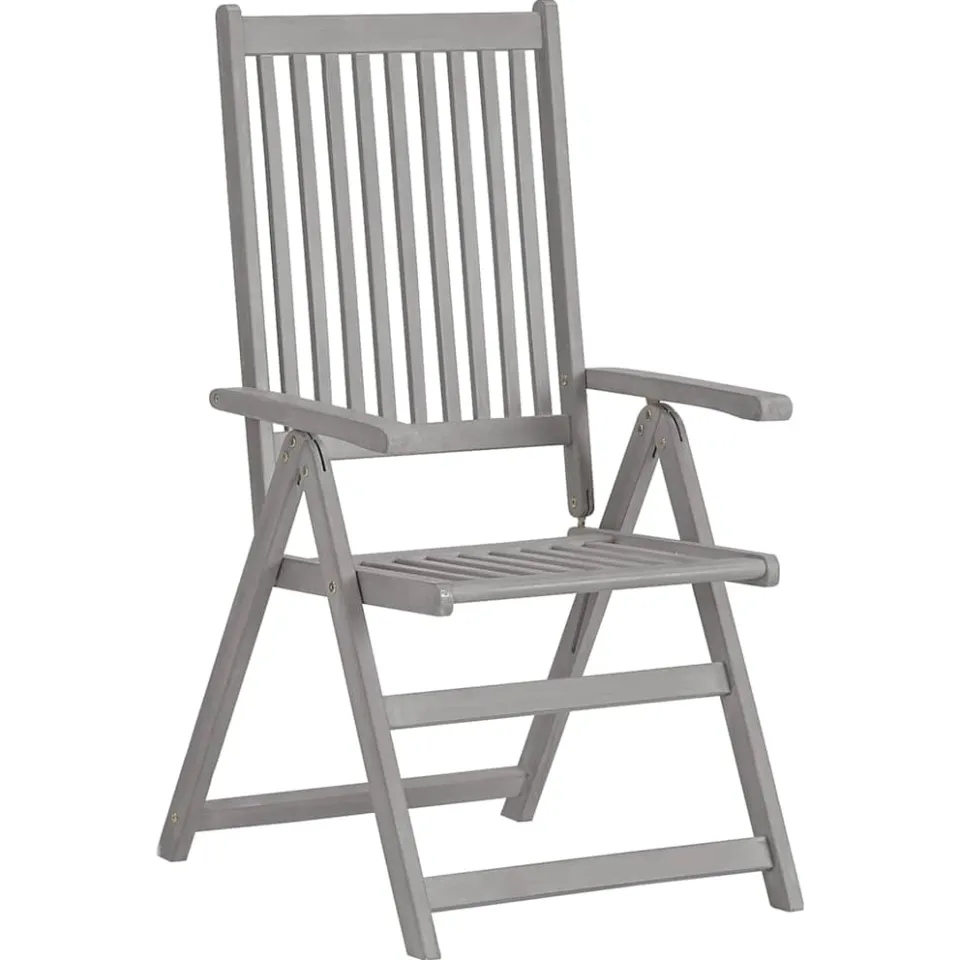 vidaXL 5-delige tuinset (150-200)x100cm massief acaciahout grijs, foto 3