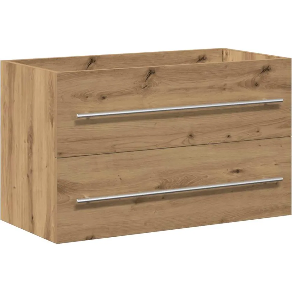 vidaXL Badkamer wastafelkast Artisan Oak 80x38,5x48 cm Engineered Wood Bruin