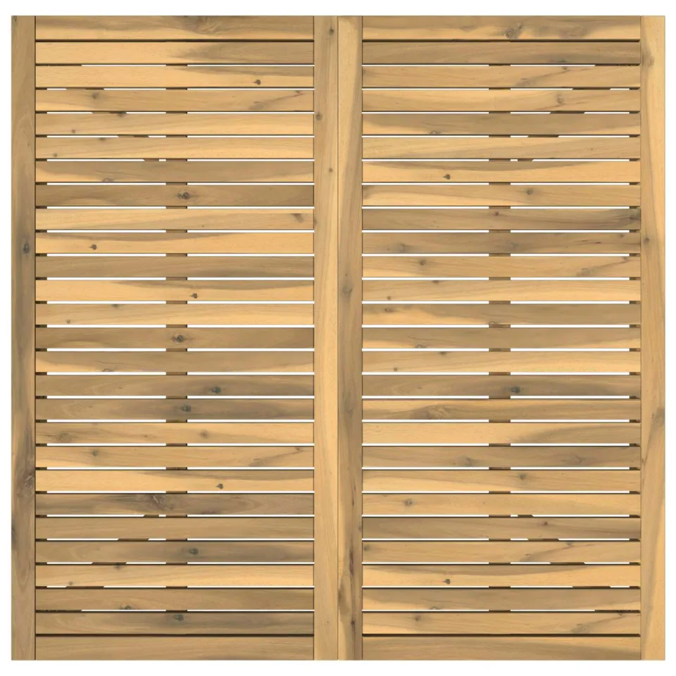 vidaXL Tuindiner tafel LAREN Witgewassen 110 x 108,5 x 75 cm, foto 4