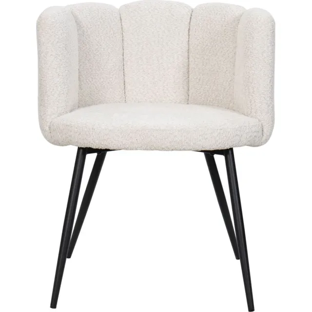 HTfurniture five finger chair-pink-eetkamerstoelen- wit