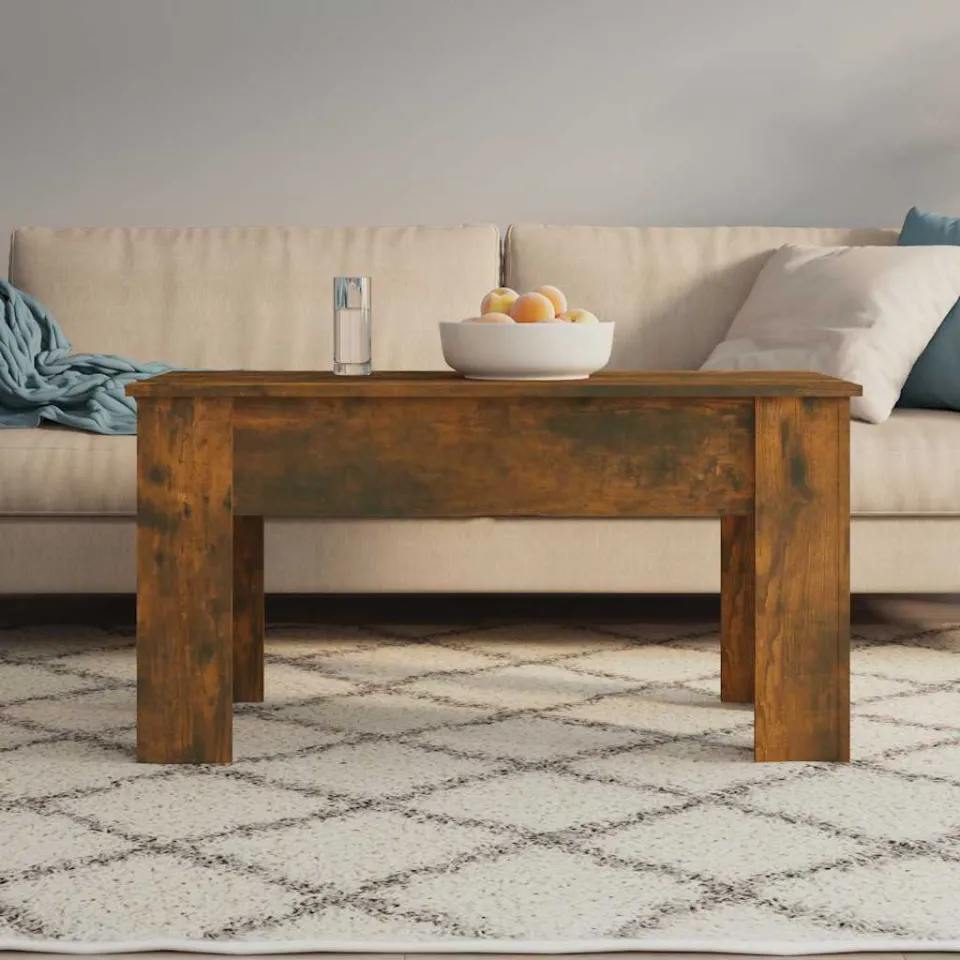 vidaXL Salontafel 101x49x52 cm bewerkt hout gerookt eikenkleurig, foto 4
