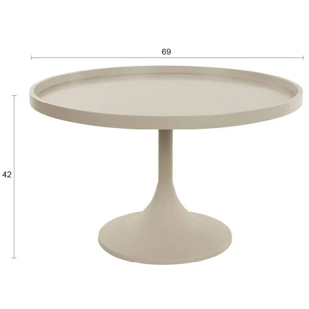 Zuiver bijzettafel Jason beige, foto 4