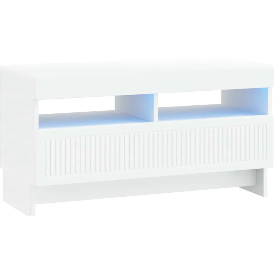 vidaXL LED tv-meubel EDE 81 x 35 x 43 cm Wit, foto 3