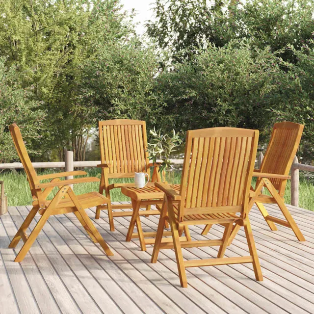 vidaXL 5-delige Loungeset massief teakhout bruin, foto 2