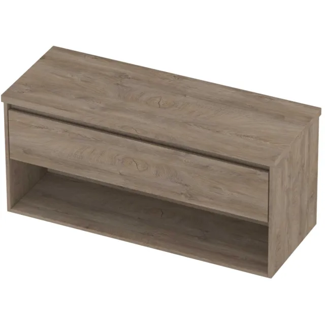 Proline Deck Badmeubelset Met Schap 120x46x55 cm Raw Oak Eiken