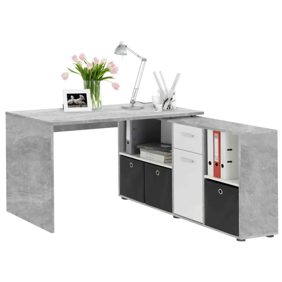 Bureau Apollo Beton Grijs