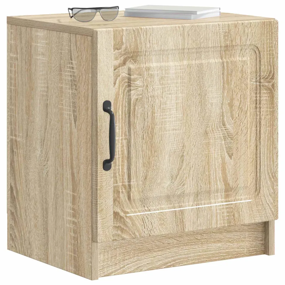 vidaXL Nachtkastje Sonoma Eiken 43 x 34,5 x 47 cm Bewerkt hout Bruin