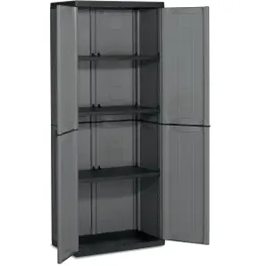 Keter Hoge Kast Jolly 68x39x166 Cm Grijs, foto 2