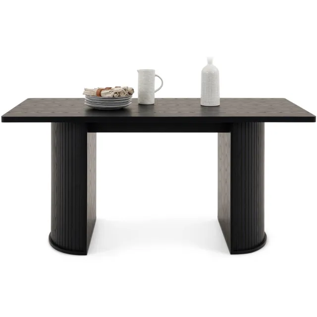 IDIMEX Eettafel GUARDA 160 x 75 cm – Zwart