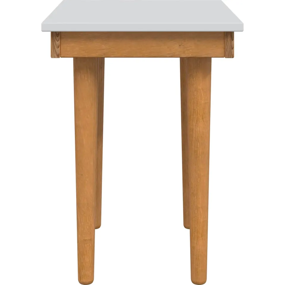 vidaXL Henktafel Kruk FAUSKE Wit 40 x 33 x 45 cm Massief grenenhout, foto 2