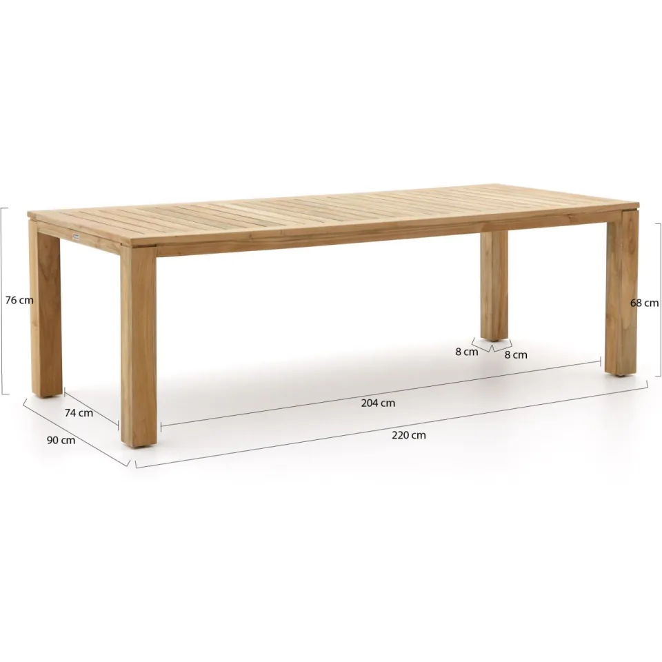 Sunyard Furniture Sunyard Corby/Buxton 220cm dining tuinset 7-delig verstelbaar, foto 3