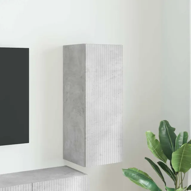 vidaXL TV Wandkast 30 x 31 x 80 cm Betongrijs Bewerkt hout grijs, foto 2