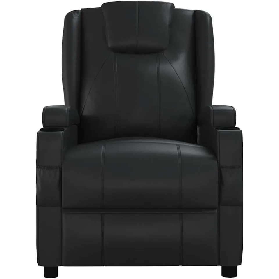 vidaXL Massagestoel kunstleer zwart