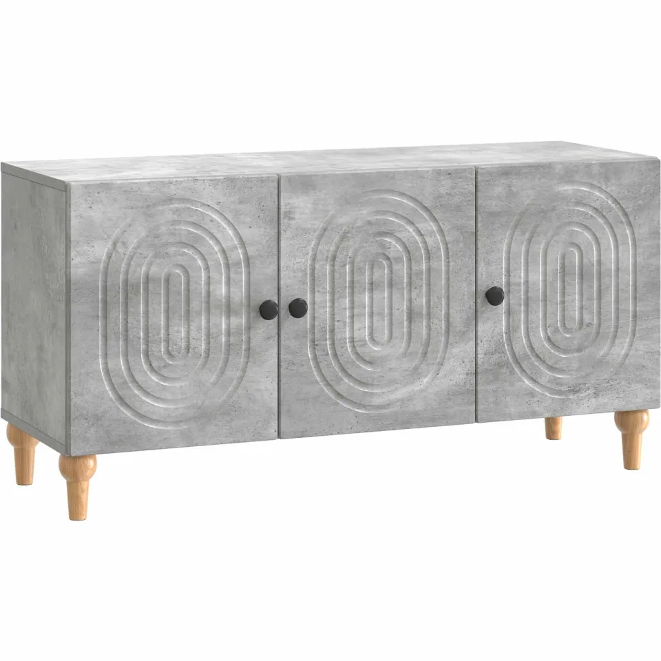 vidaXL TV-kast 99 x 34,5 x 50 cm Betongrijs Bewerkt hout