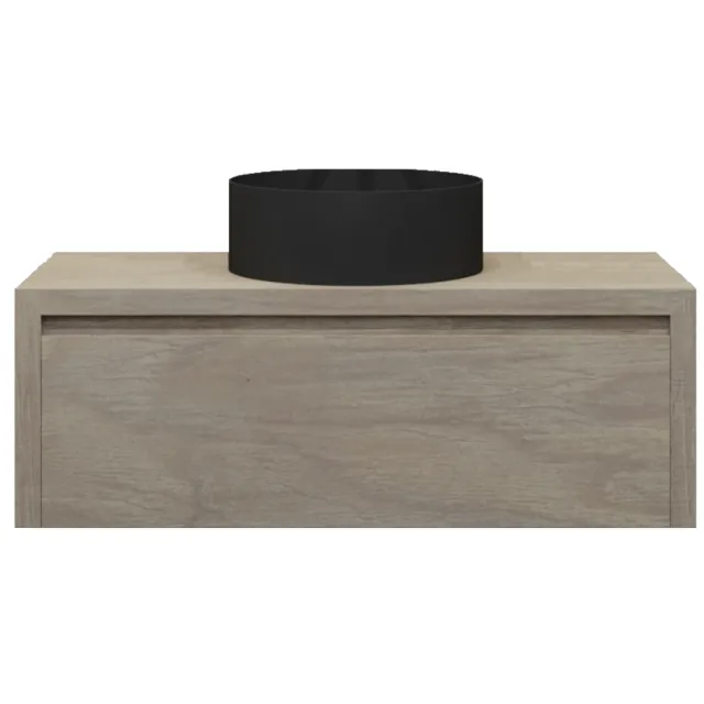 Gliss Design Badkamermeubelset Gliss Ares 100 cm Met Waskom Corn Silk Beige