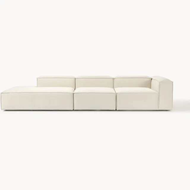 Westwing Collection XL modulaire chaise longue Lennon Wit