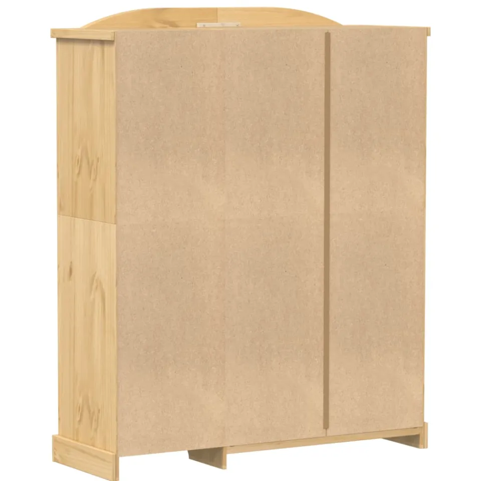 vidaXL Kledingkast Corona 151,5x52x186 cm massief grenenhout bruin, foto 4