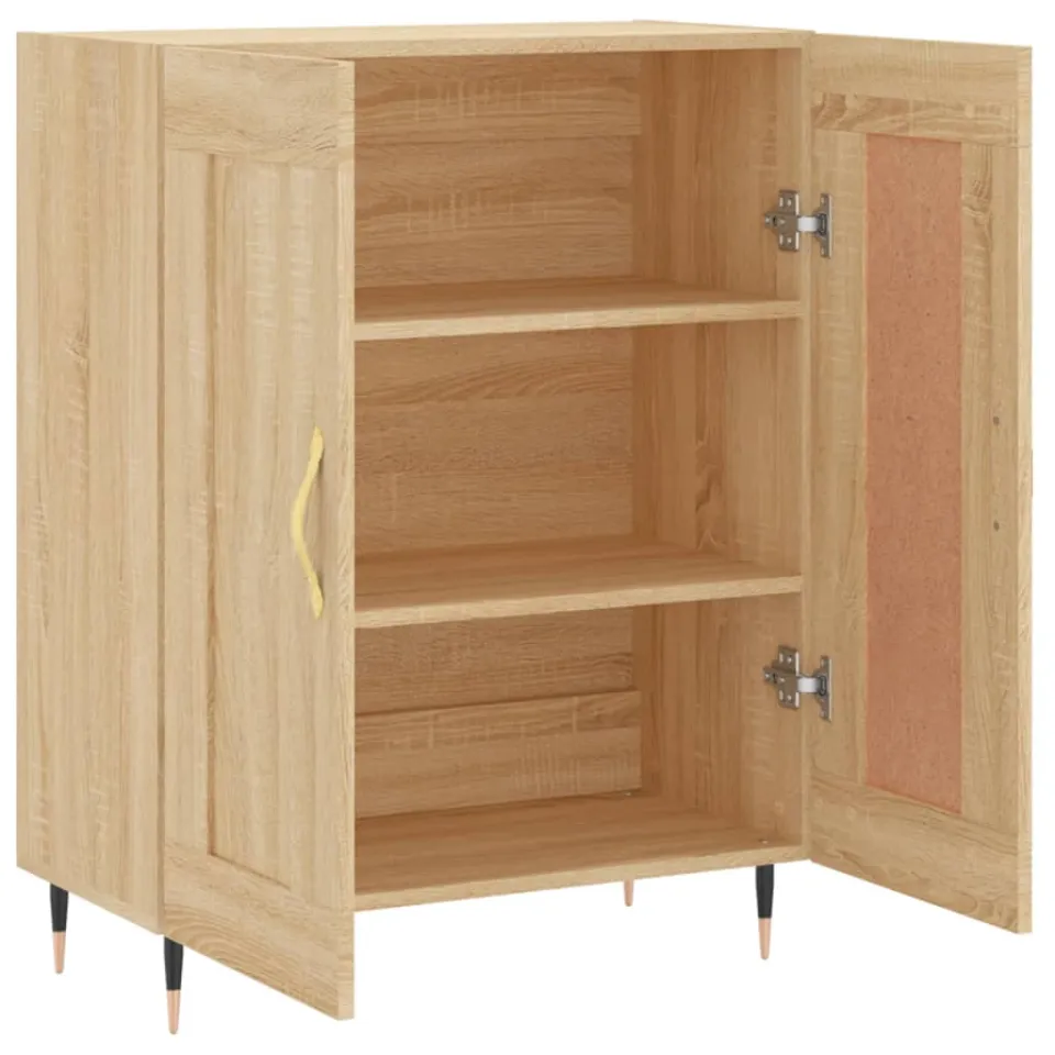 vidaXL Dressoir 69,5x34x90 cm bewerkt hout sonoma eikenkleurig, foto 4