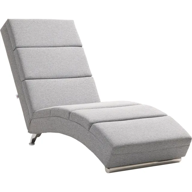 GranMaison Relaxfauteuil - Relaxzetel - Relaxstoel - Fauteuil - Stoel - Met armleuning - Voor één Persoon - Fluweel - Lichtgrijs