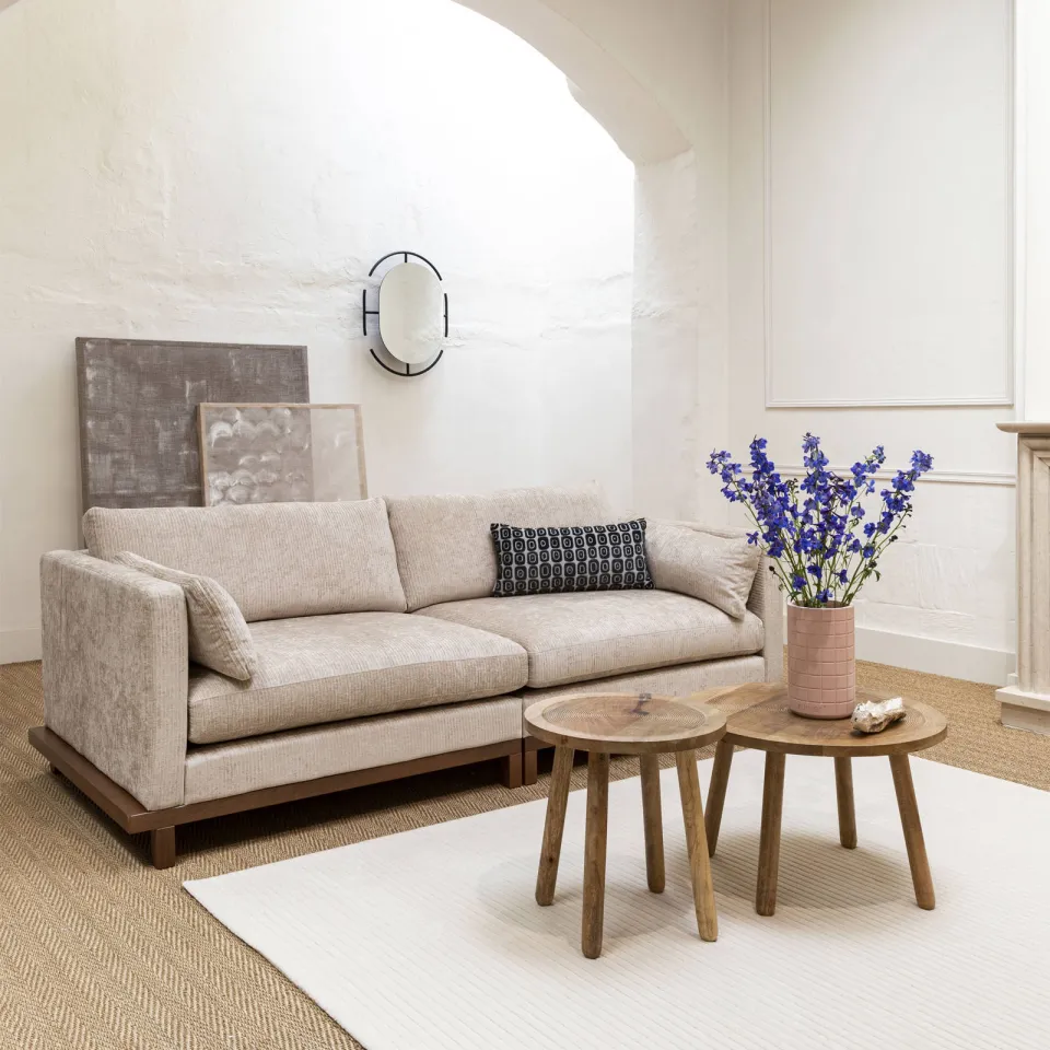 Zuiver Blossom 3-zitsbank beige, foto 2