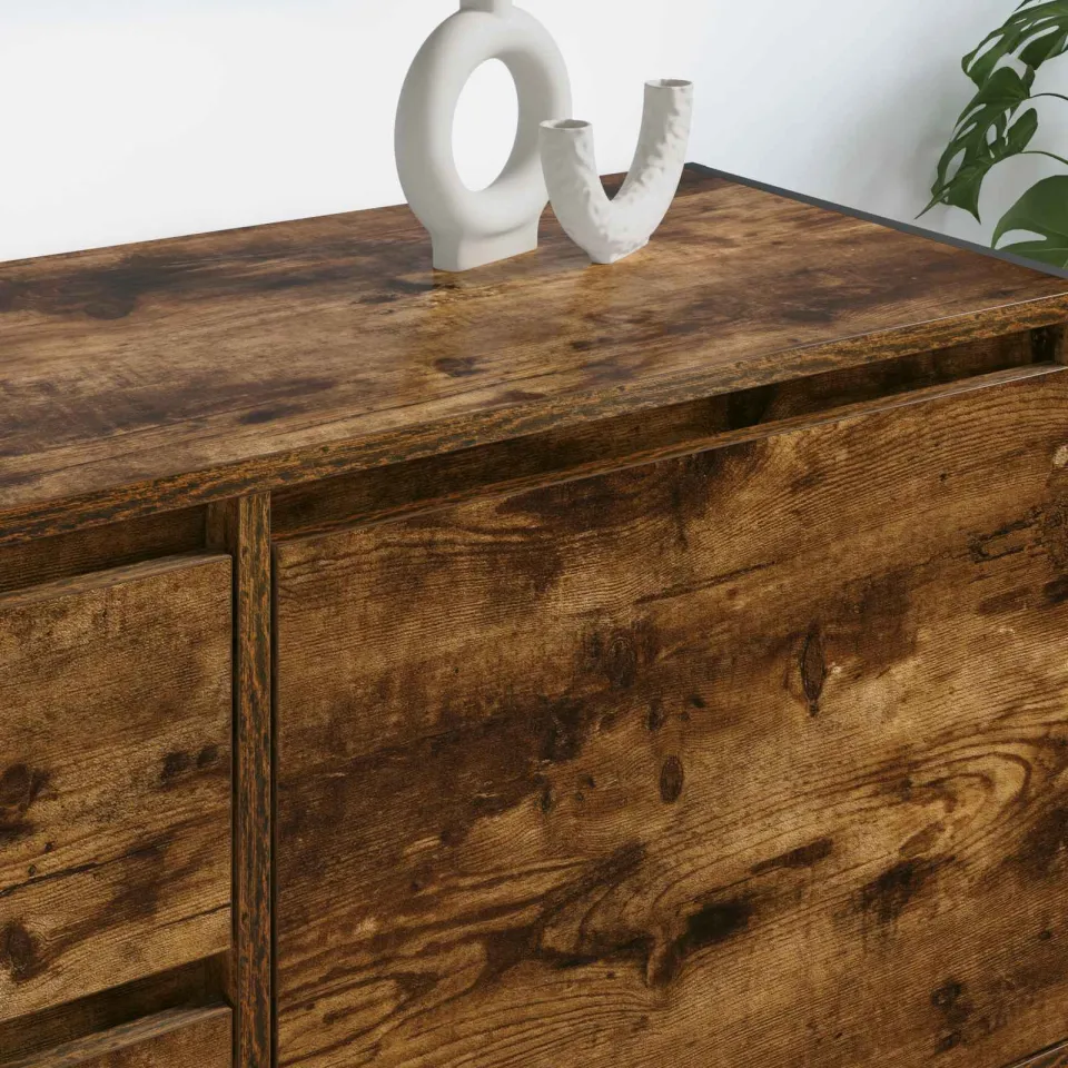 vidaXL TV-kast 100 x 36 x 49.5 cm Gerookt eiken Bewerkt hout, foto 4