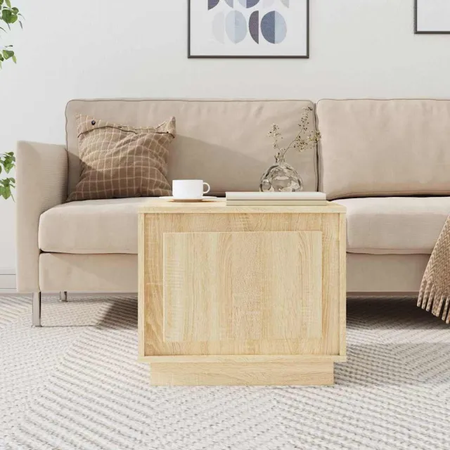 vidaXL Salontafel 51x50x44 cm bewerkt hout sonoma eikenkleurig, foto 2