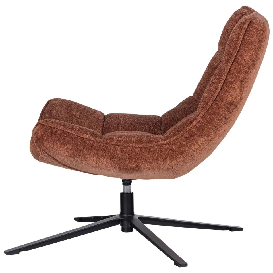WOOOD Maudi Draaifauteuil - Polyester - Naturel - 84x74x86, foto 2