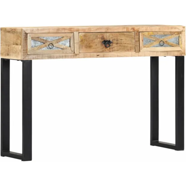 vidaXL Wandtafel - 110x30x76 - cm - massief - mangohout Bruin