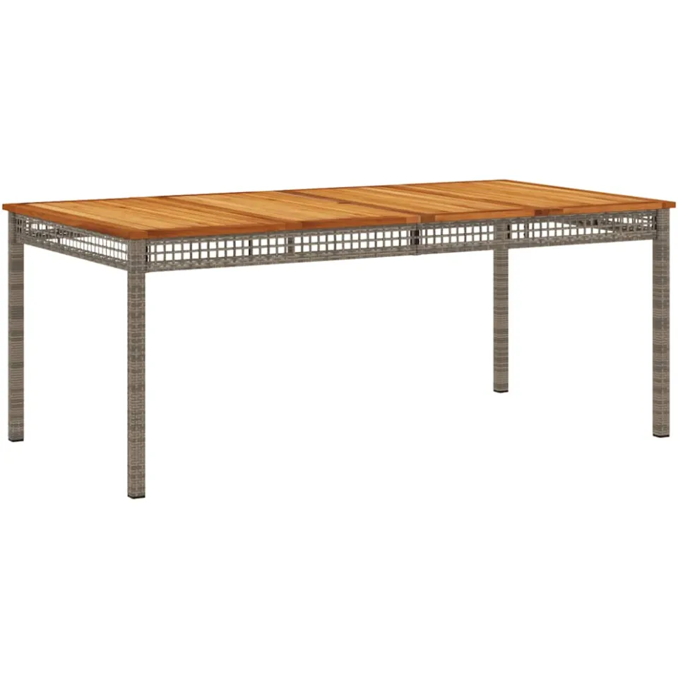 vidaXL 7-delige Tuinset met kussens poly rattan grijs, foto 4