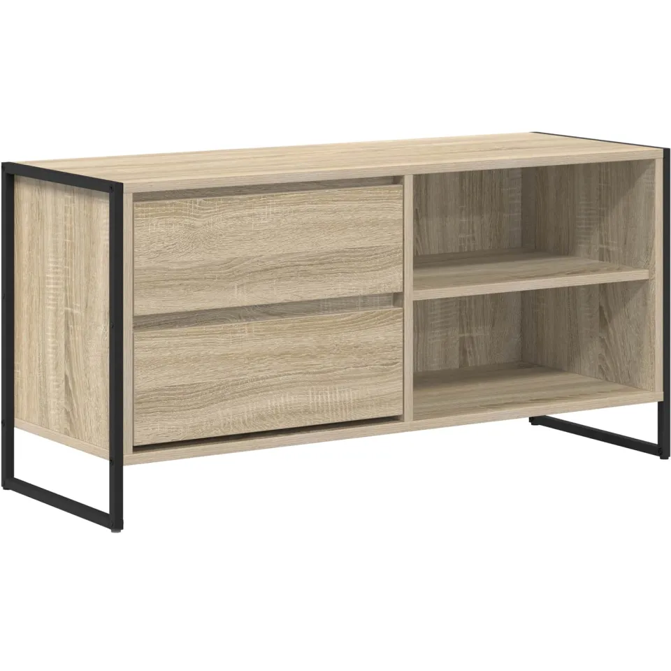 vidaXL TV-kast 100 x 36 x 49,5 cm Sonoma Eiken Bewerkt hout Bruin