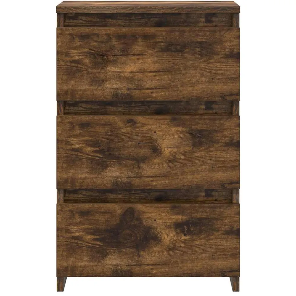 vidaXL Nachtkastjes 2 st 40x35x62,5 cm bewerkt hout gerookt eikenkleur, foto 4