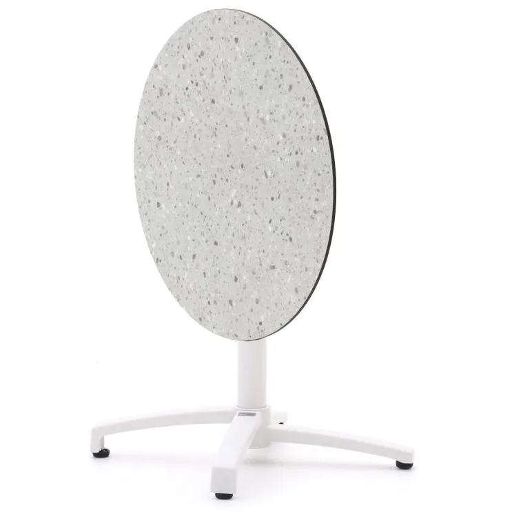Bellagio tuinmeubelen Bellagio Canzo klaptafel ø80cm (h:73cm) wit, foto 3
