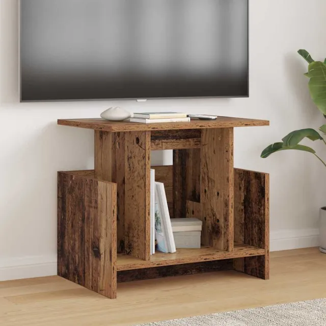 vidaXL TV-standaard 2 st Oudhout Bewerkt hout Bruin