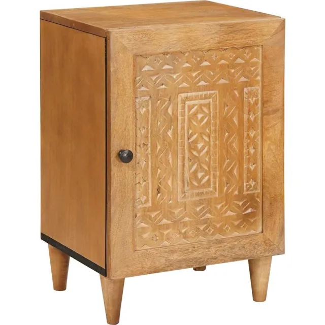 vidaXL Badkamerkast 38 x 33 x 58 cm Massief Mango Hout Bruin