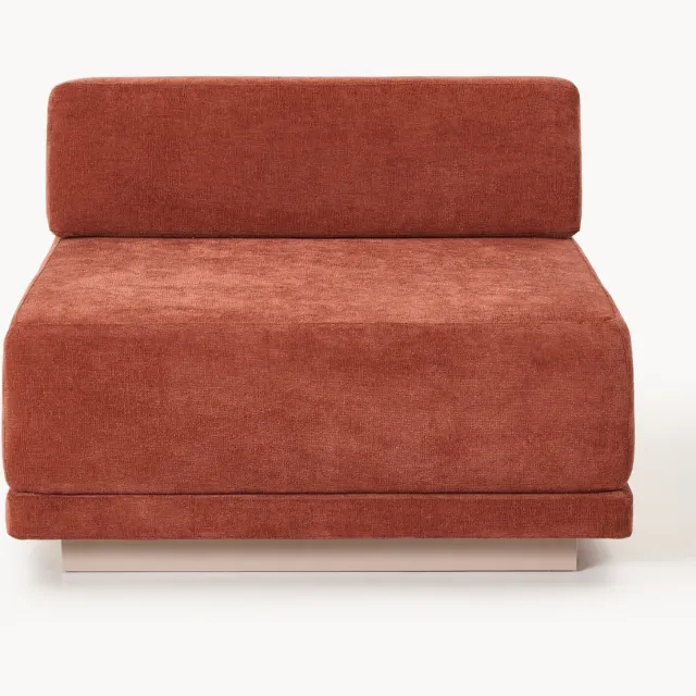 Westwing Collection Middelste module Colin Beige, Wijnrood