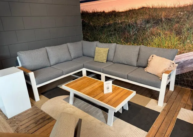 Belito Lotte Aluminium Loungeset 6-Persoons - Wit - showroommodel