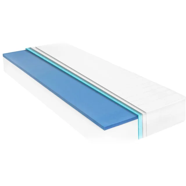 vidaXL Matras 18 cm visco-traagschuim 120x200 cm H2 Wit