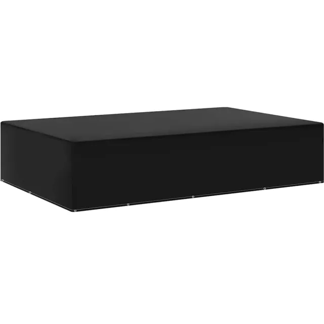vidaXL Tuinmeubelhoes met 12 oogjes 325x205x70 cm Zwart